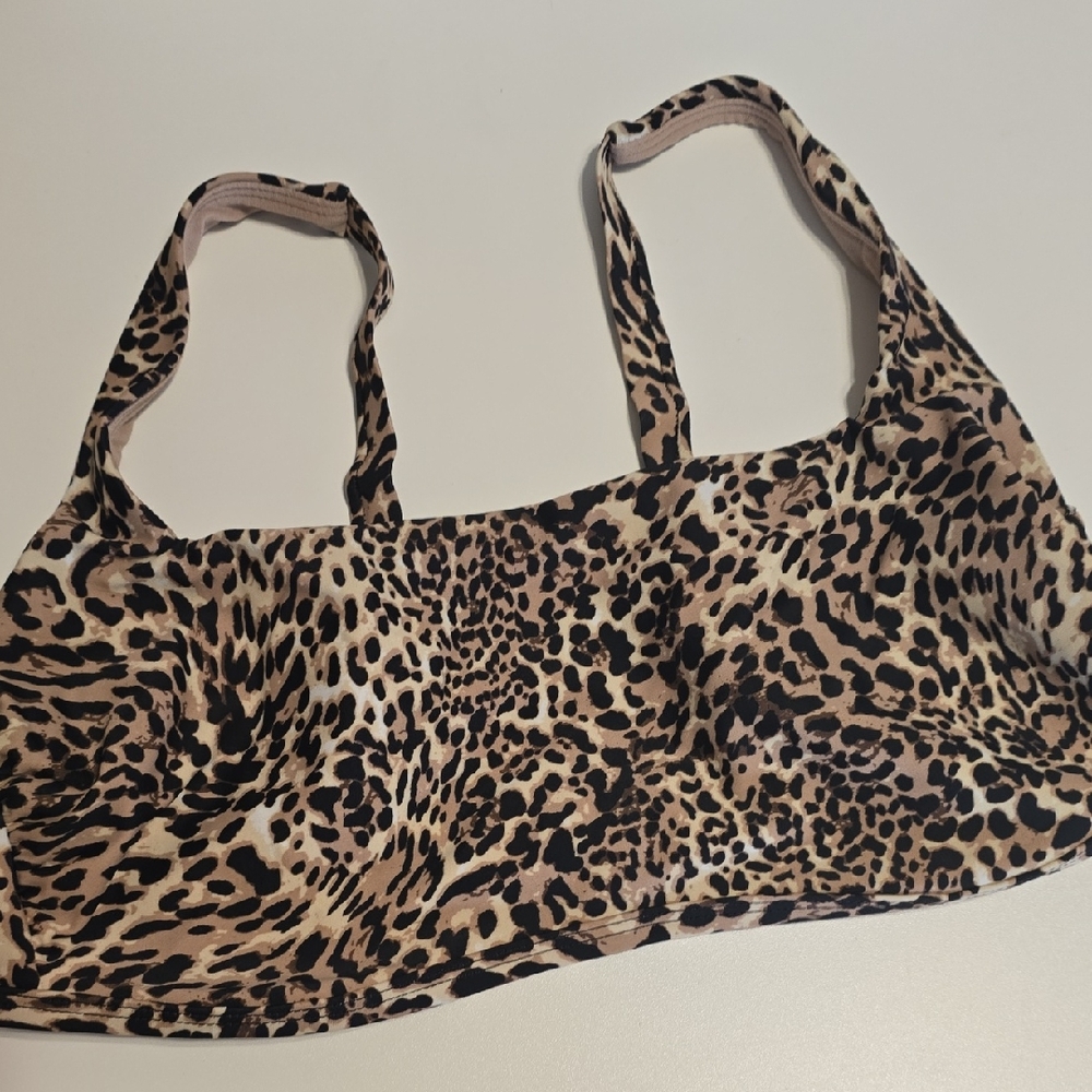 Kona Sol Animal Print Bikini Top